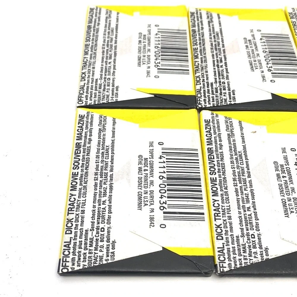 Vintage 1990 Dick Tracy Trading Card Wax Packs Bundle (9 Packs)